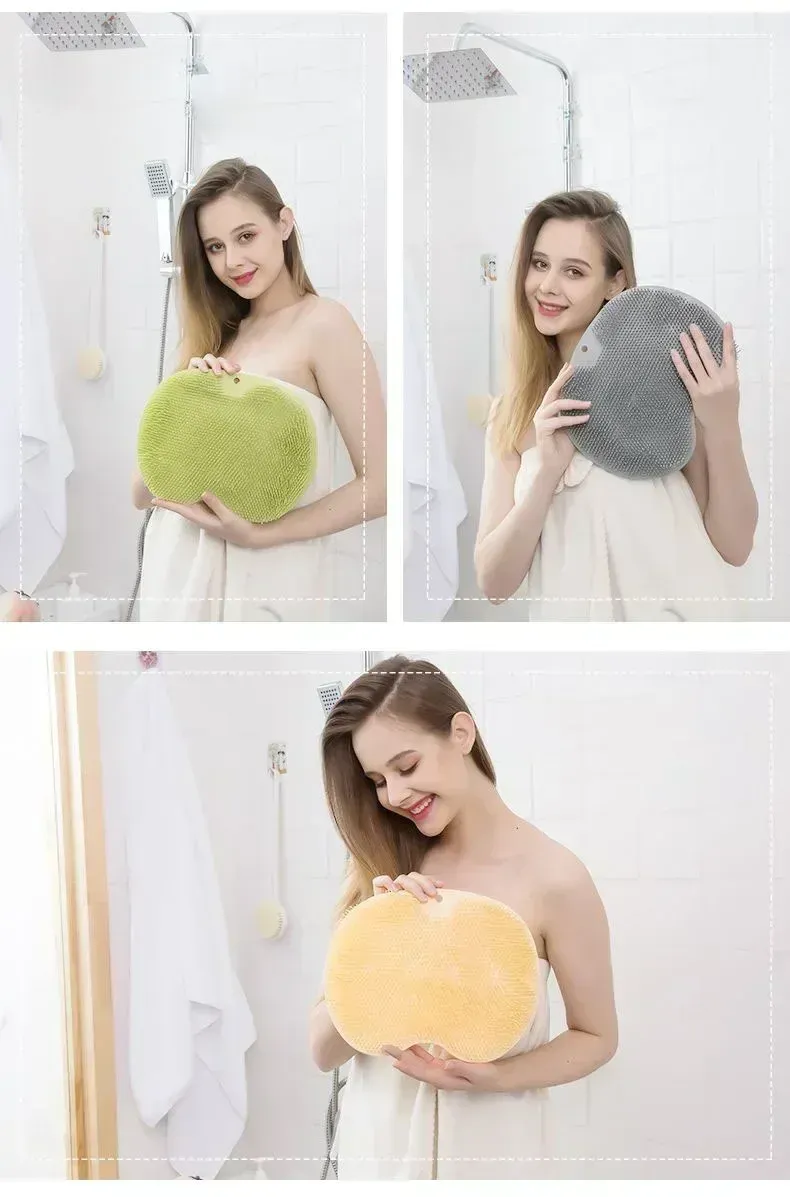 Brosse de bain en silicone, vue d'ensemble