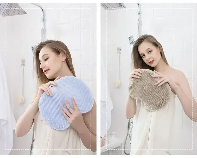 Brosse de bain en silicone, ambiance bien-être