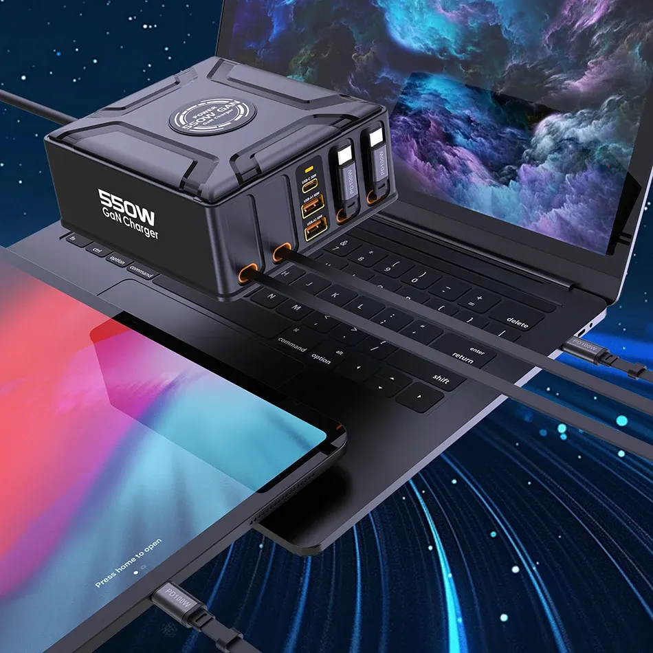 Station de charge en environnement de bureau