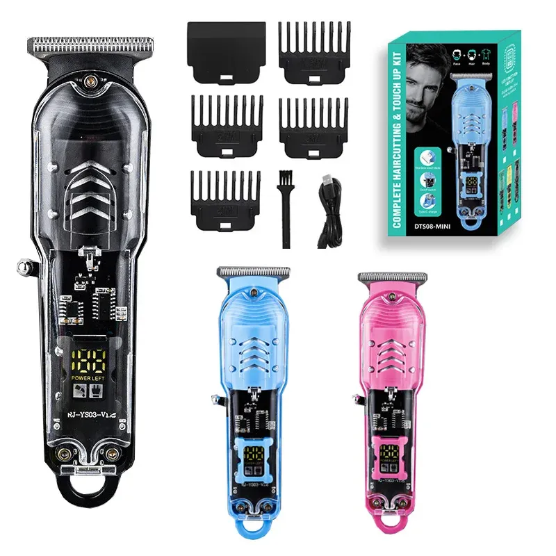 Tondeuse à cheveux professionnelle transparente pour homme 4