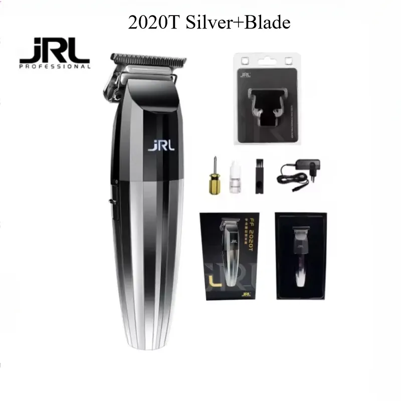 Tondeuse à cheveux professionnelle JRL 2020C 2020T originale, tondeuse électrique sans fil pour hommes, lame de cisaillement à huile 18