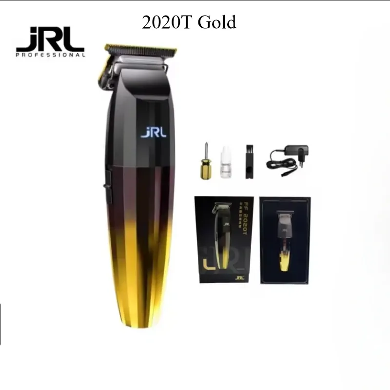 Tondeuse à cheveux professionnelle JRL 2020C 2020T originale, tondeuse électrique sans fil pour hommes, lame de cisaillement à huile 17