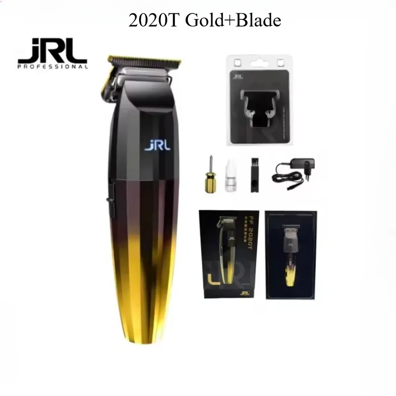 Tondeuse à cheveux professionnelle JRL 2020C 2020T originale, tondeuse électrique sans fil pour hommes, lame de cisaillement à huile 11
