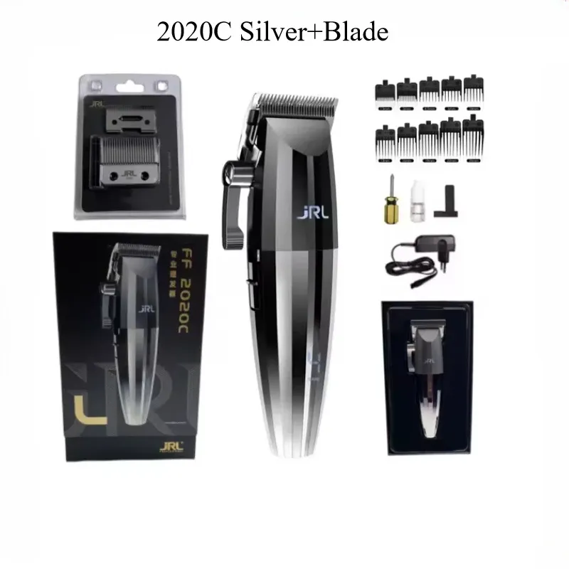 Tondeuse à cheveux professionnelle JRL 2020C 2020T originale, tondeuse électrique sans fil pour hommes, lame de cisaillement à huile 8