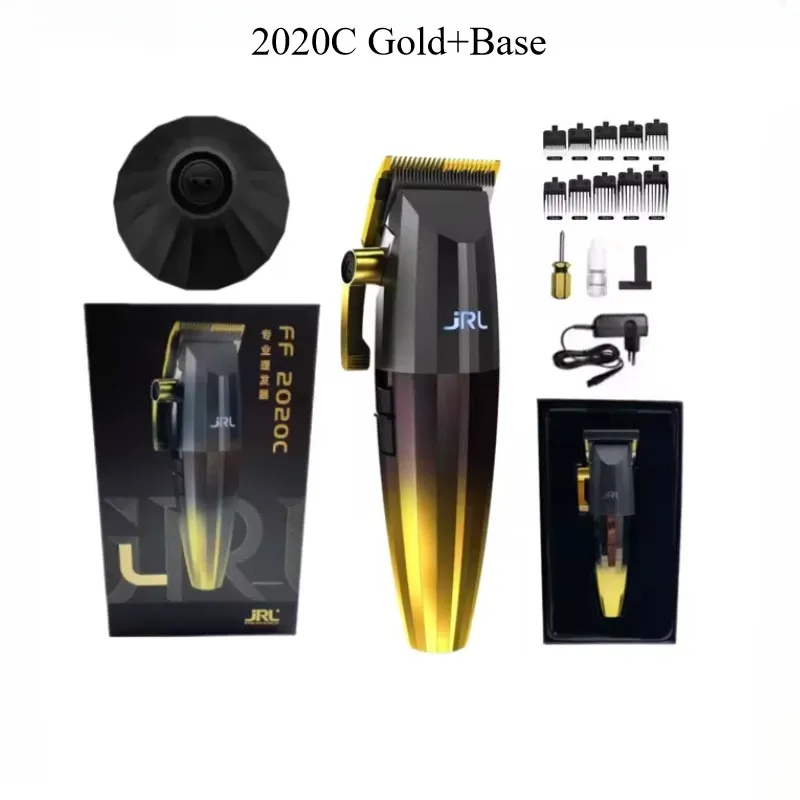 Tondeuse à cheveux professionnelle JRL 2020C 2020T originale, tondeuse électrique sans fil pour hommes, lame de cisaillement à huile 10
