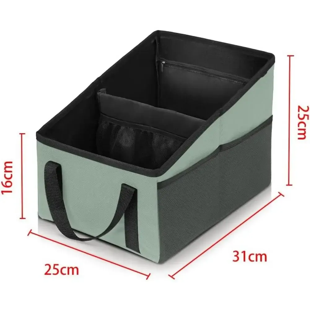 Organisateur pliable pour coffre et siège arrière de voiture, multi-poches et grande capacité 6