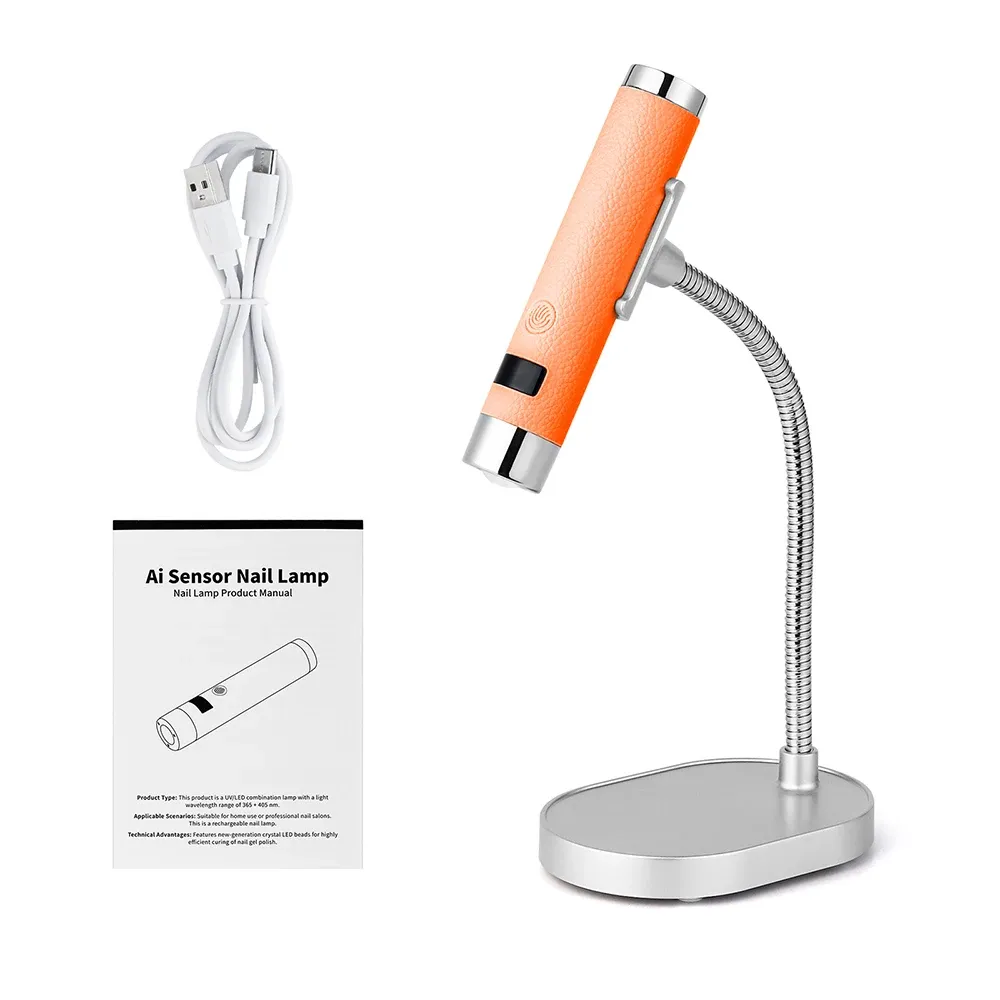 Mini sèche-ongles UV LED portatif, capteur intelligent, rechargeable et sans fil, pour bureau et usage nomade, outil de salon de manucure 8