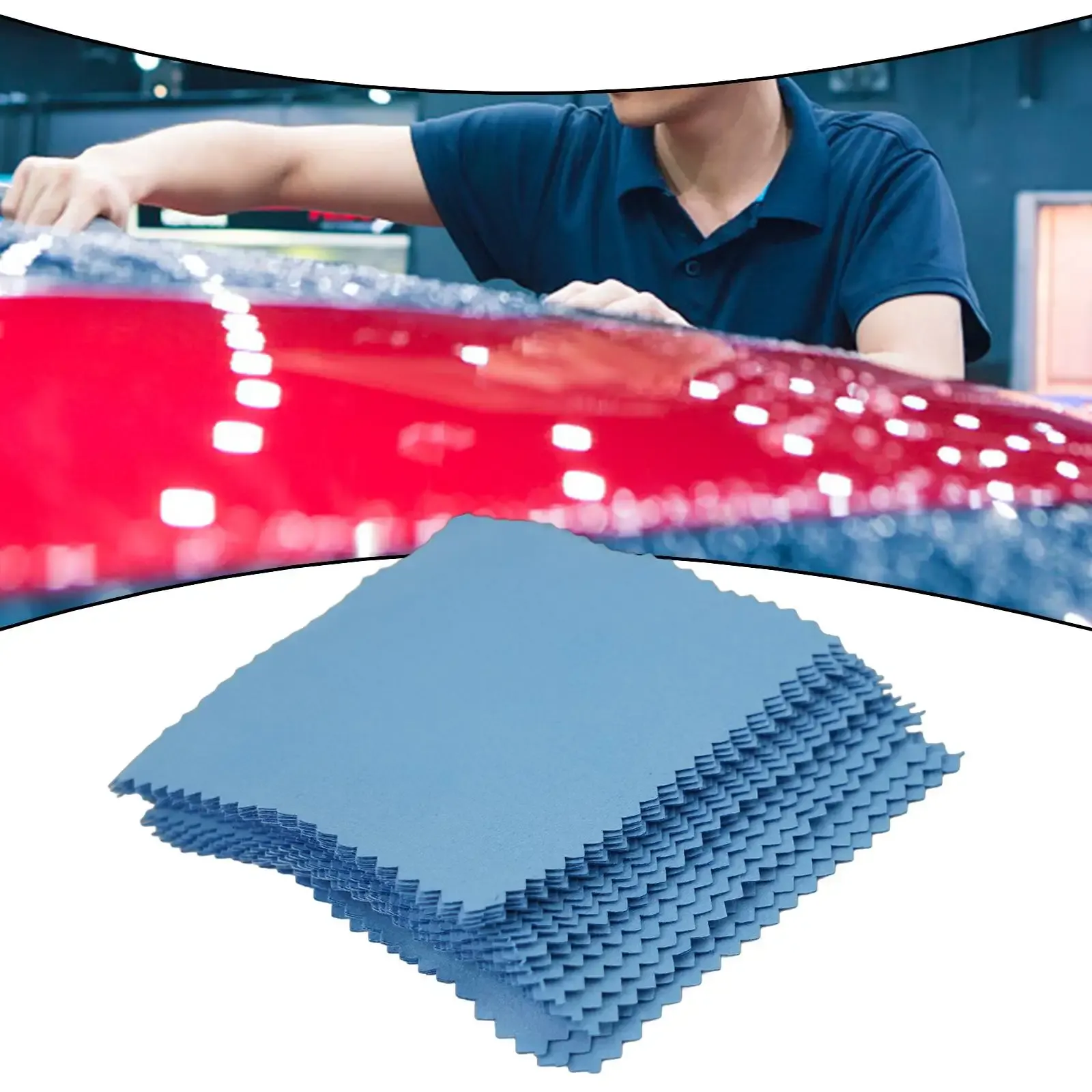Lot de 20 chiffons en microfibre non pelucheux pour nettoyage automobile et application de revêtement céramique nano 1