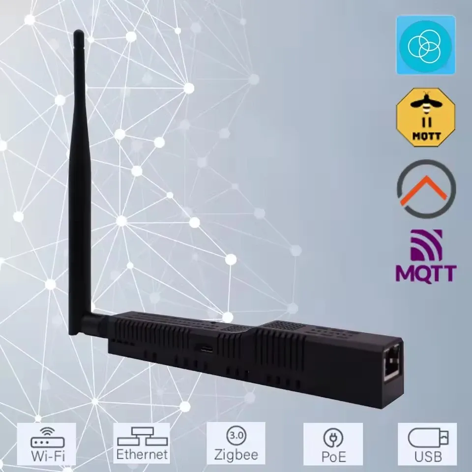 SMLIGHT SLZB-06 – Adaptateur Zigbee 3.0 vers Ethernet, USB et WiFi avec prise en charge PoE, compatible Zigbee2MQTT, ZHA et Home Assistant 3