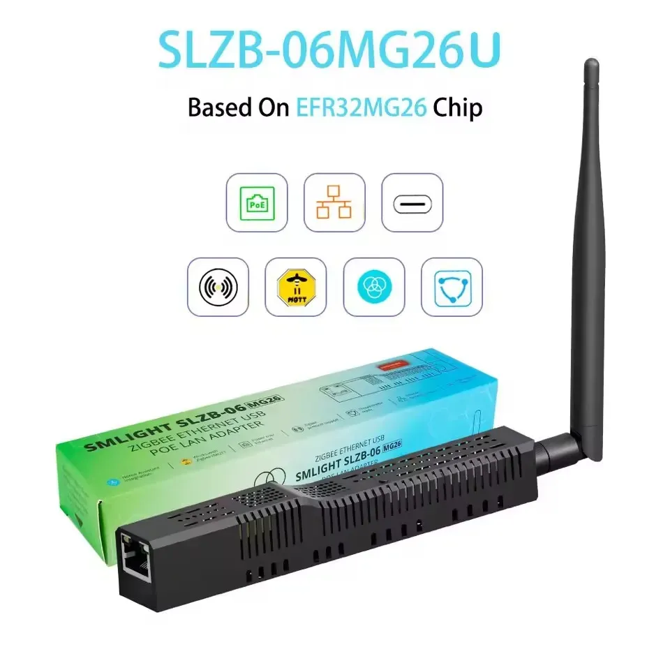 SMLIGHT SLZB-06 – Adaptateur Zigbee 3.0 vers Ethernet, USB et WiFi avec prise en charge PoE, compatible Zigbee2MQTT, ZHA et Home Assistant 11