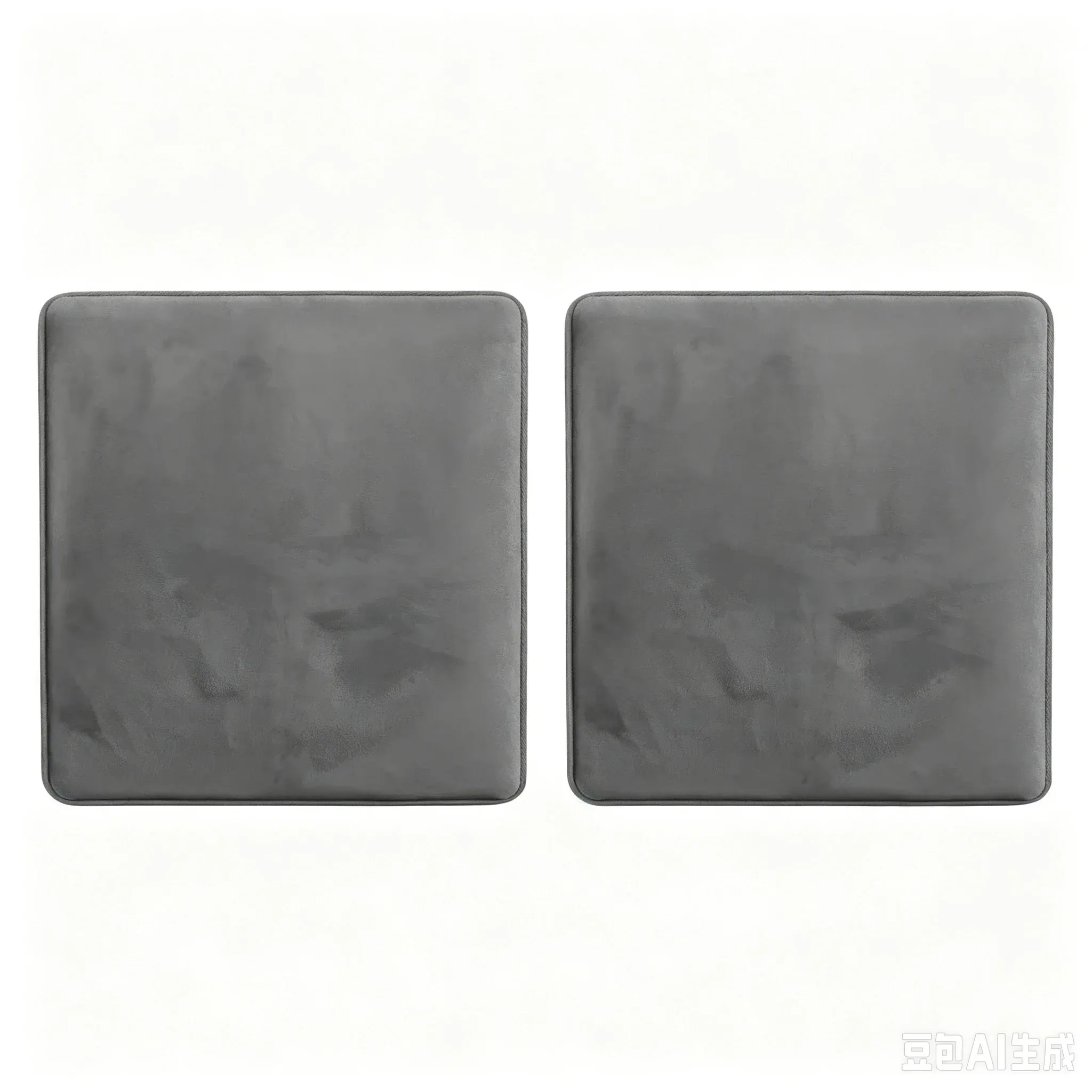 Tapis de bain antidérapant en velours corail très absorbant, gris 7