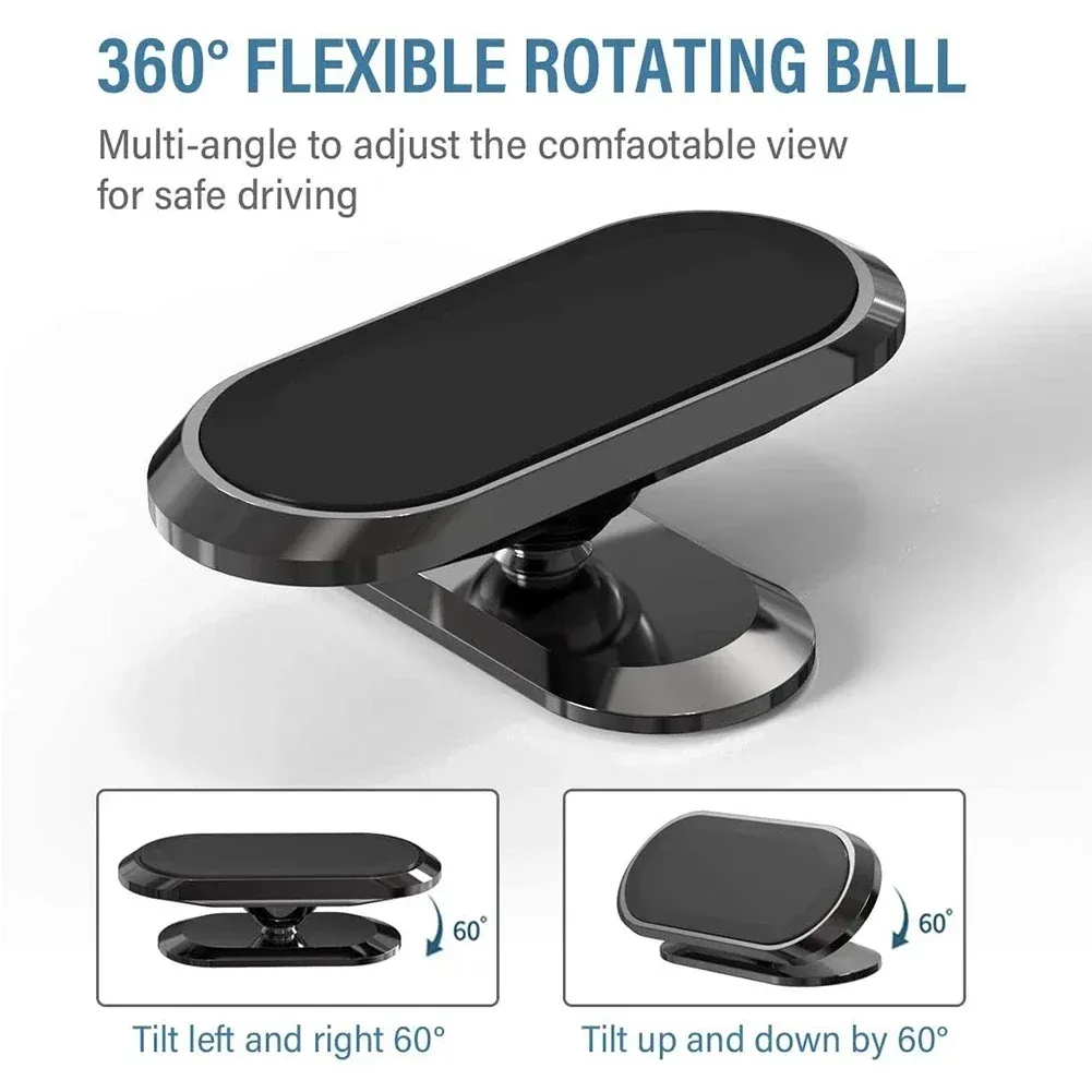 Support magnétique de téléphone pour voiture à rotation 360°, compatible iPhone 17, 16, XR, Xiaomi, Huawei, Samsung et LG 5