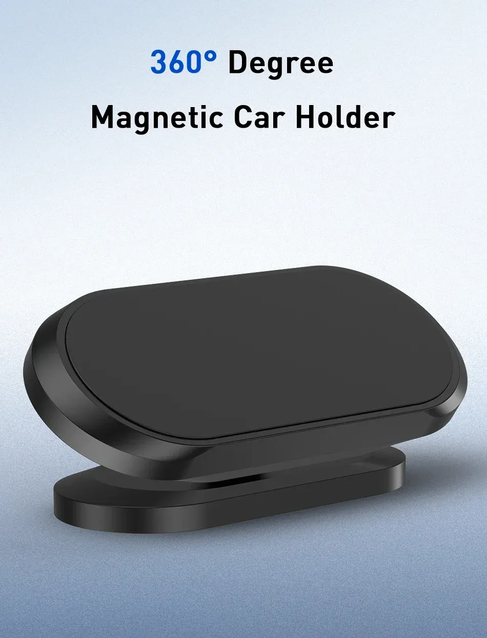 Support magnétique pour téléphone de voiture à 360°, vue d'ensemble