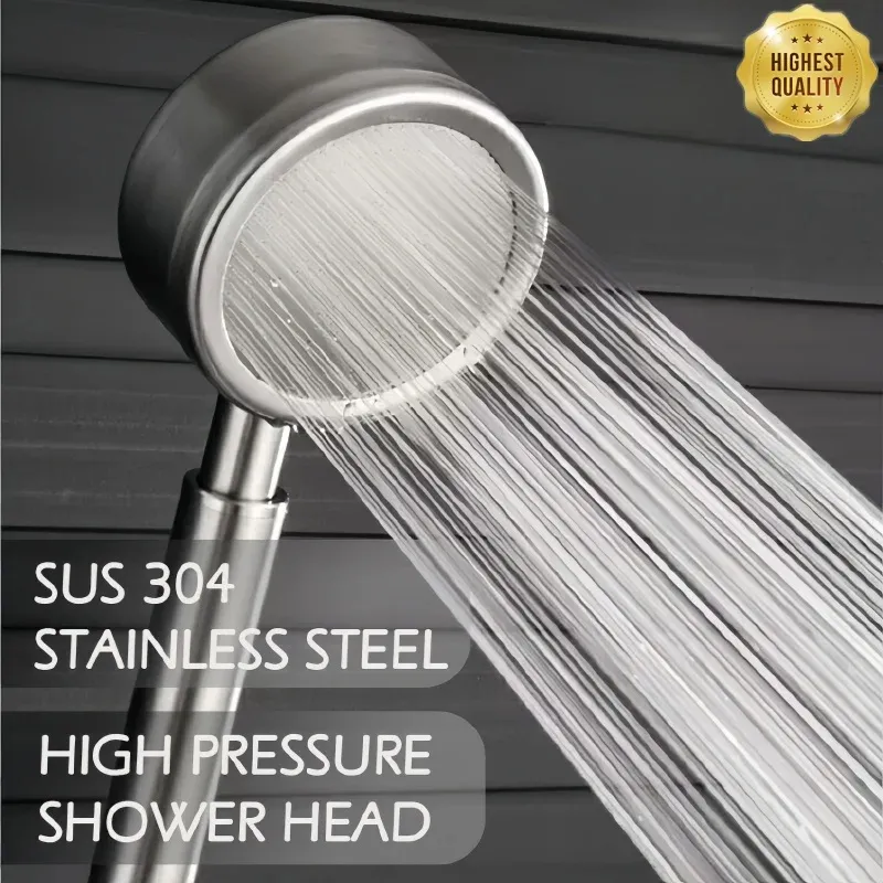 Pommeau de douche à main en acier inoxydable