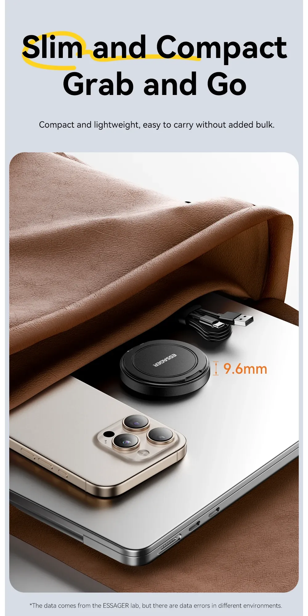 Chargeur sans fil en mode nomade