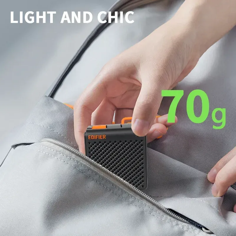 Haut-parleur Bluetooth portable Edifier MP85, enceinte sans fil stéréo légère 70 g, autonomie 8 h, étanche, idéale pour le camping et la randonnée 3
