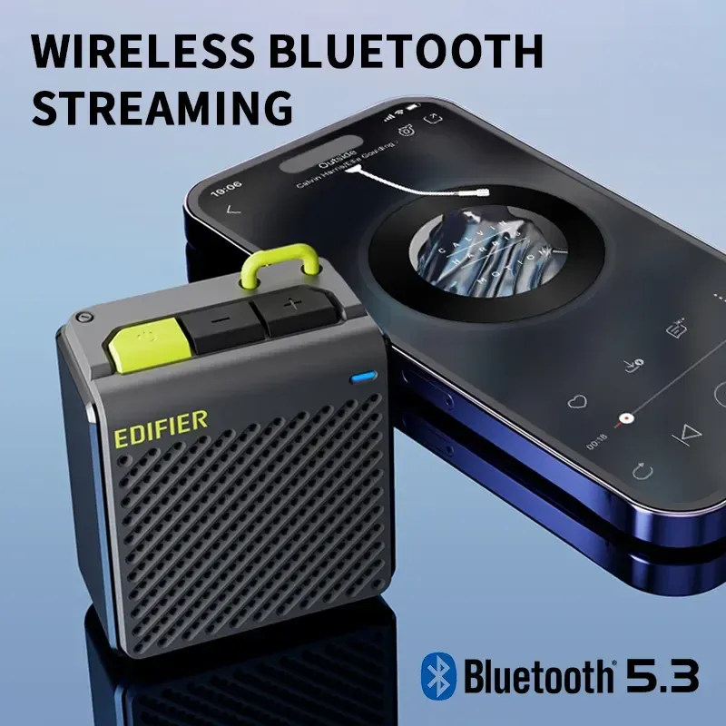 Haut-parleur Bluetooth portable Edifier MP85, enceinte sans fil stéréo légère 70 g, autonomie 8 h, étanche, idéale pour le camping et la randonnée 4