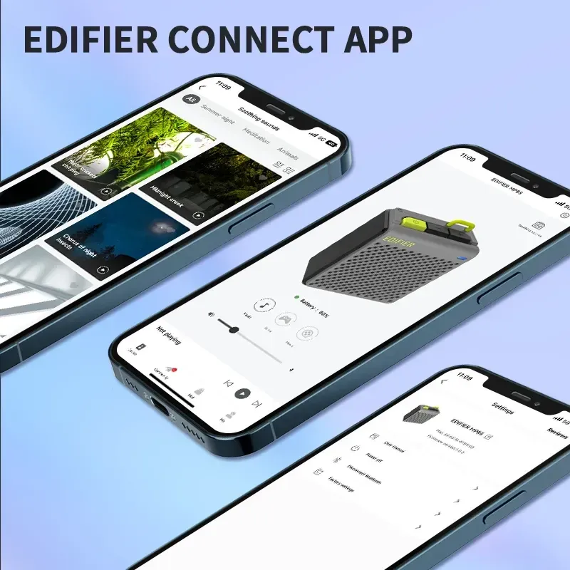 Haut-parleur Bluetooth portable Edifier MP85, enceinte sans fil stéréo légère 70 g, autonomie 8 h, étanche, idéale pour le camping et la randonnée 6