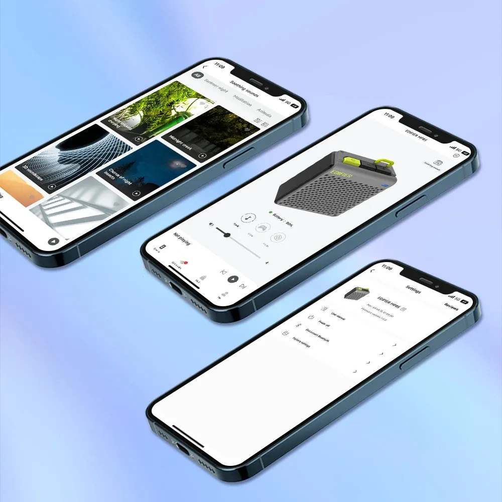 Application Edifier Connect sur smartphone