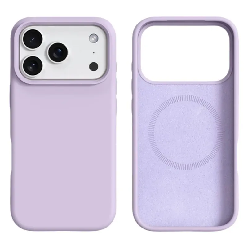 Étui magnétique fin en silicone liquide pour iPhone 17 Air, 16, 15, 14, 13, 12 Pro Max Plus, compatible MagSafe, housse de protection sécurisée