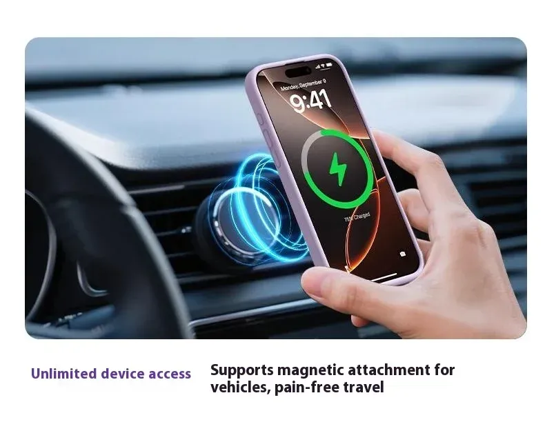 Coque magnétique en situation d'utilisation