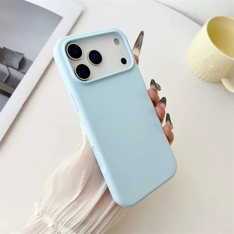 Étui magnétique fin en silicone liquide pour iPhone 17 Air, 16, 15, 14, 13, 12 Pro Max Plus, compatible MagSafe, housse de protection sécurisée 9