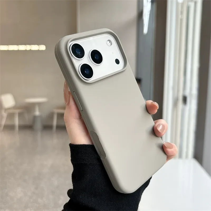 Étui magnétique fin en silicone liquide pour iPhone 17 Air, 16, 15, 14, 13, 12 Pro Max Plus, compatible MagSafe, housse de protection sécurisée 10
