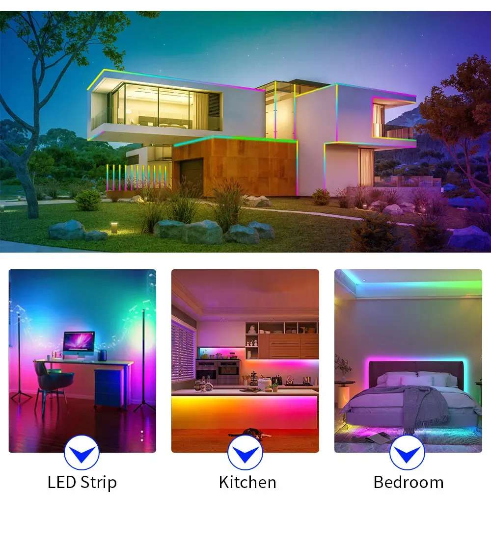 Ruban LED RVB pour décoration intérieure