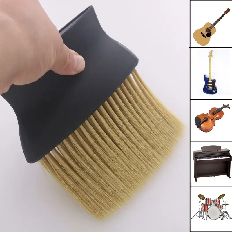 Brosse de nettoyage pour piano et guitare, outil de dépoussiérage pour guitare, ukulélé, basse, piano et instruments de musique