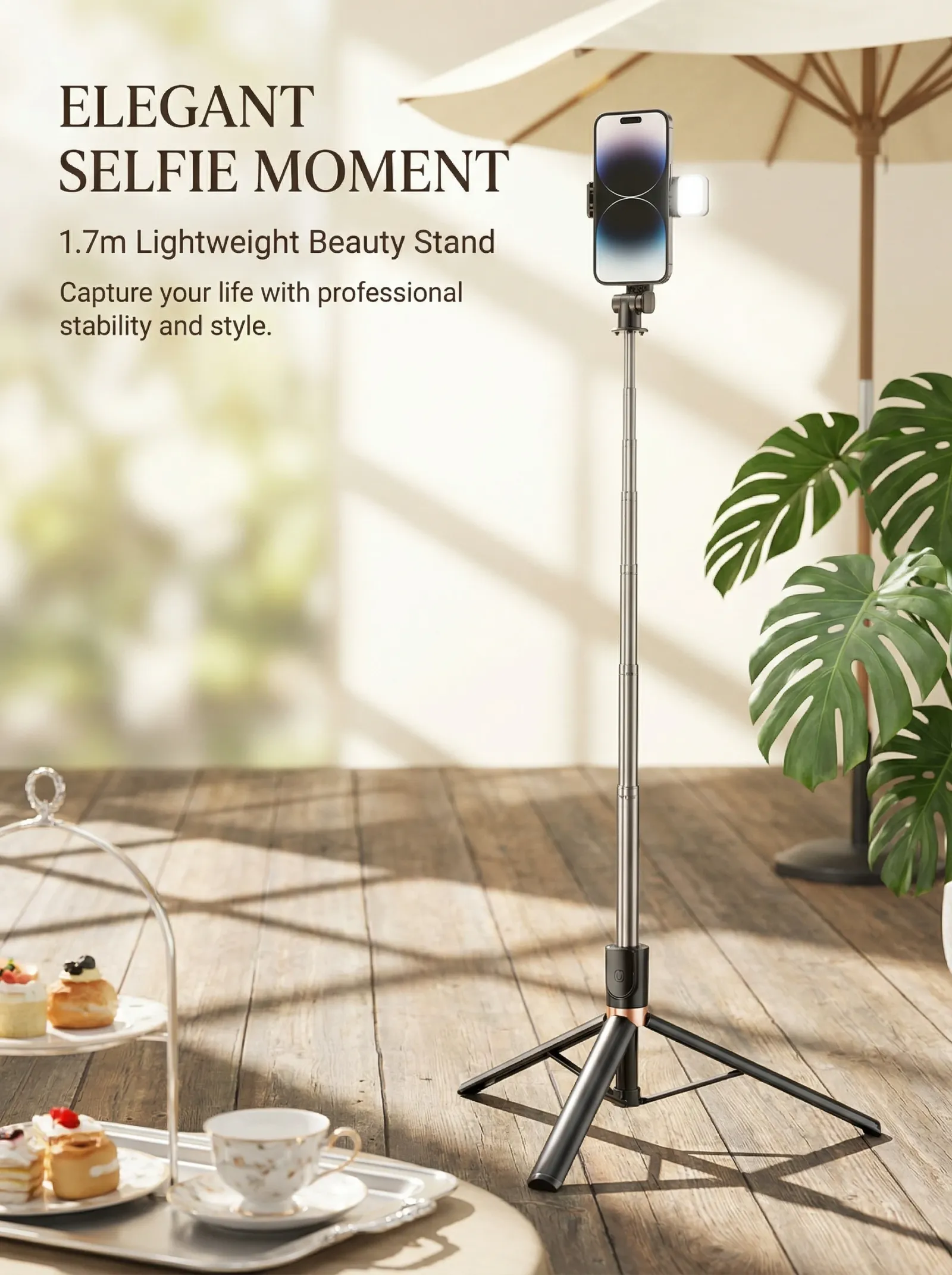 Trépied flexible pour téléphone portable en situation