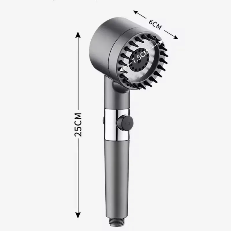 Pommeau de Douche Massant 4 Modes avec Filtre Intégré 6