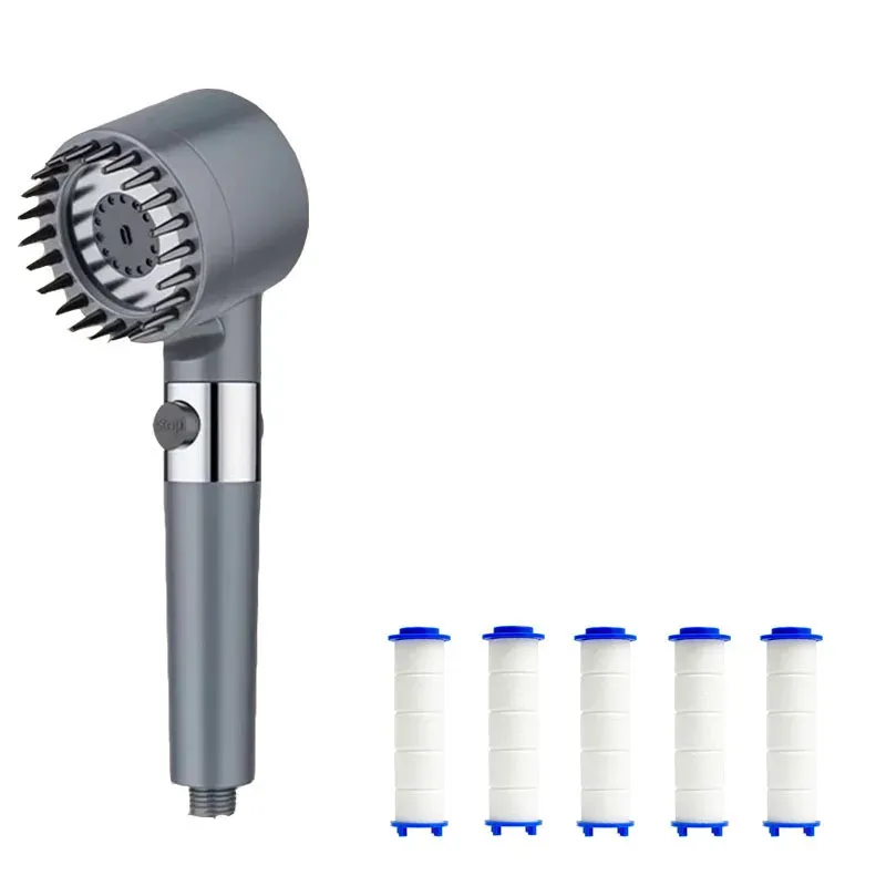 Pommeau de Douche Massant 4 Modes avec Filtre Intégré 18