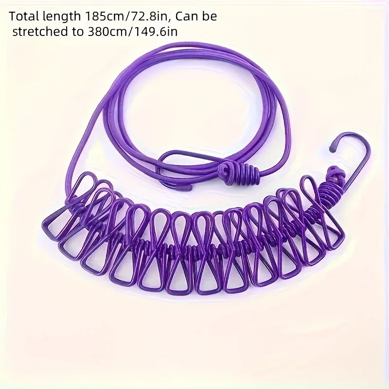 Corde à linge utilisée en extérieur