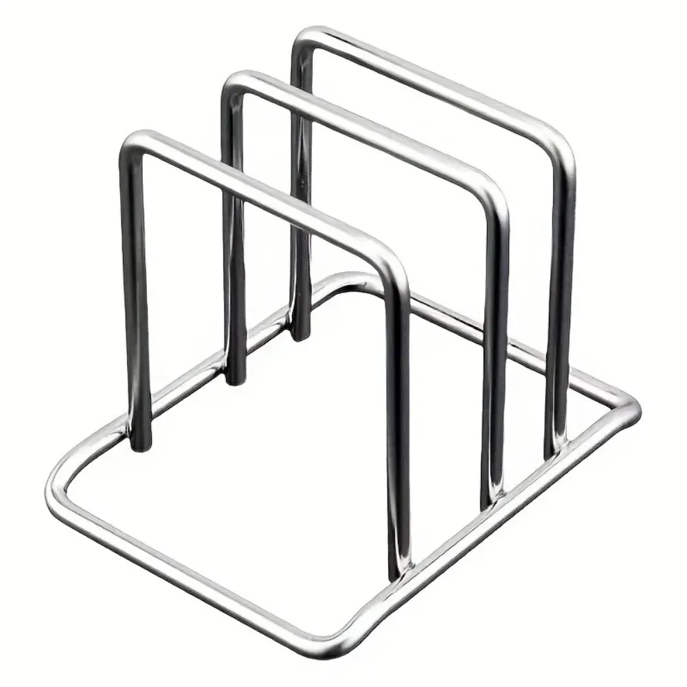 Organisateur combiné pour couvercles de casseroles et planches à découper en acier inoxydable, gain de place 7