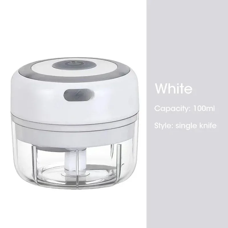 Hachoir électrique portable 100/250 ml, mini hachoir à légumes, broyeur d'ail, hachoir à oignon et mélangeur pour légumes 15