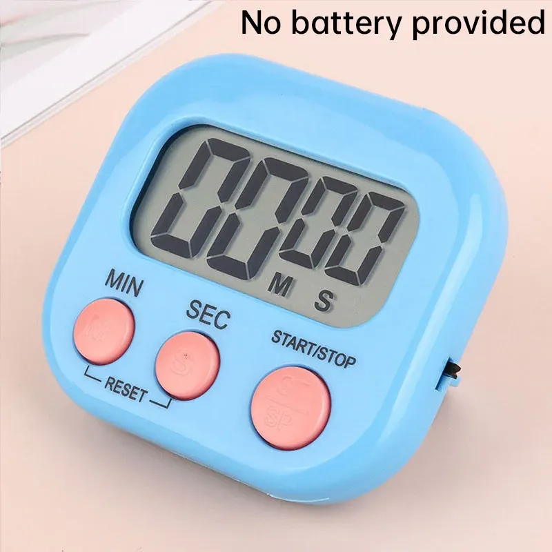 Minuterie de cuisine magnétique à écran LCD avec compte à rebours et fonction réveil 9