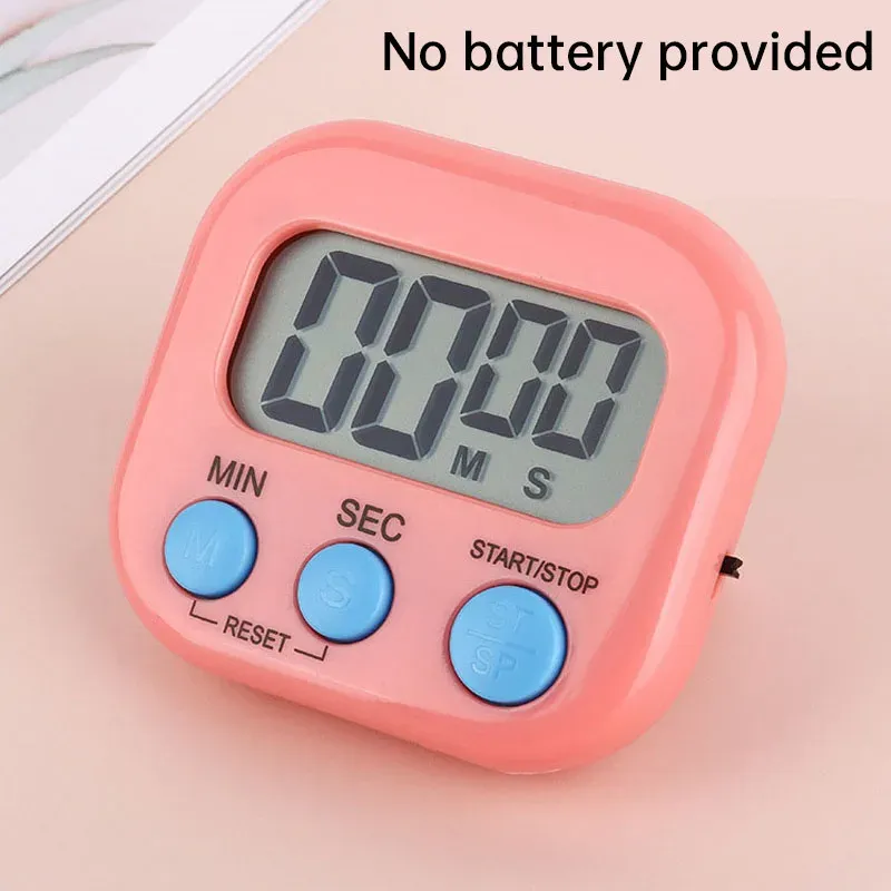 Minuterie de cuisine magnétique à écran LCD avec compte à rebours et fonction réveil 8