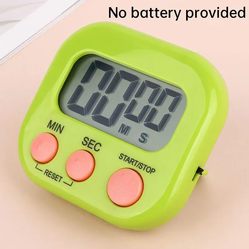 Minuterie de cuisine magnétique à écran LCD avec compte à rebours et fonction réveil 7