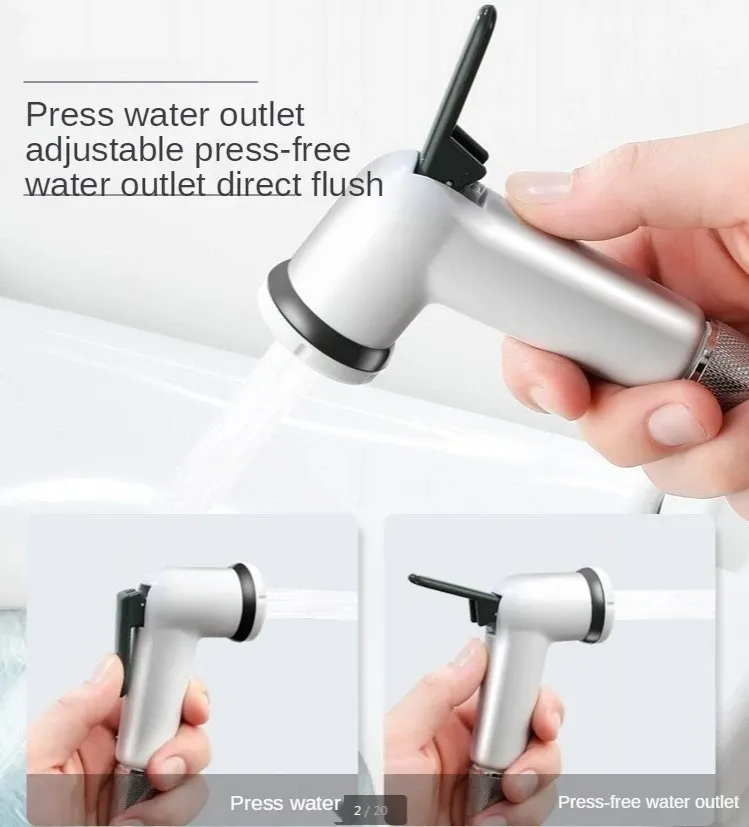 Pulvérisateur bidet installé dans une salle de bain