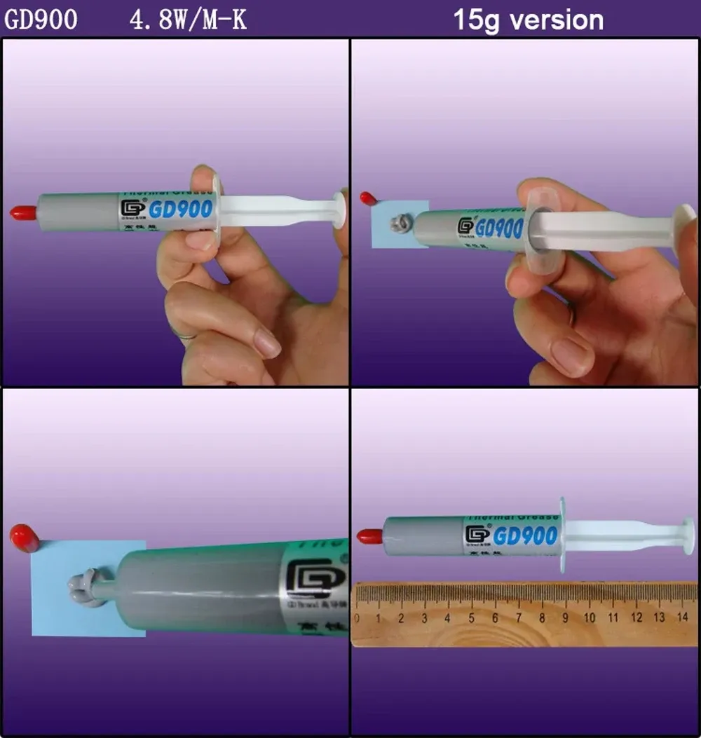 Pâte thermique GD900 - montage