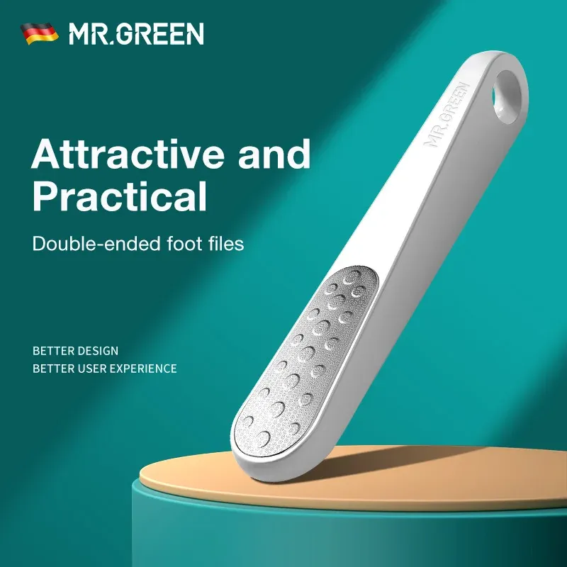 MR.GREEN – Lime à pied double face, râpe à callosités pour peau morte, outils de pédicure professionnels, grattoir à callosités, ponceuse à pied, lime à talon 1