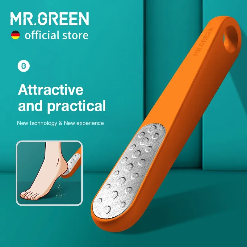 MR.GREEN – Lime à pied double face, râpe à callosités pour peau morte, outils de pédicure professionnels, grattoir à callosités, ponceuse à pied, lime à talon 6
