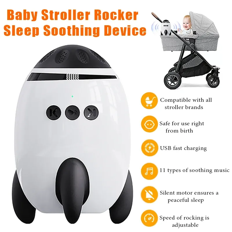 Appareil portable multifonctionnel pour apaiser bébé, aide au sommeil sans fil Bluetooth, à vibrations avec musique apaisante et bruit blanc - Image 1