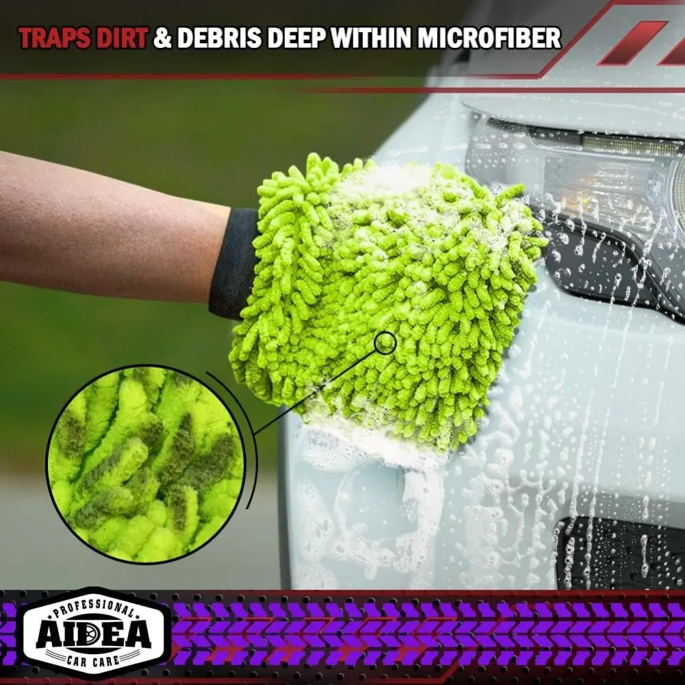 Chiffon en microfibre de nettoyage pour vélos électriques et voitures, lot de 1 ou 2 pièces, sans rayures ni peluches, gant de lavage pour voiture en microfibre de haute qualité 5