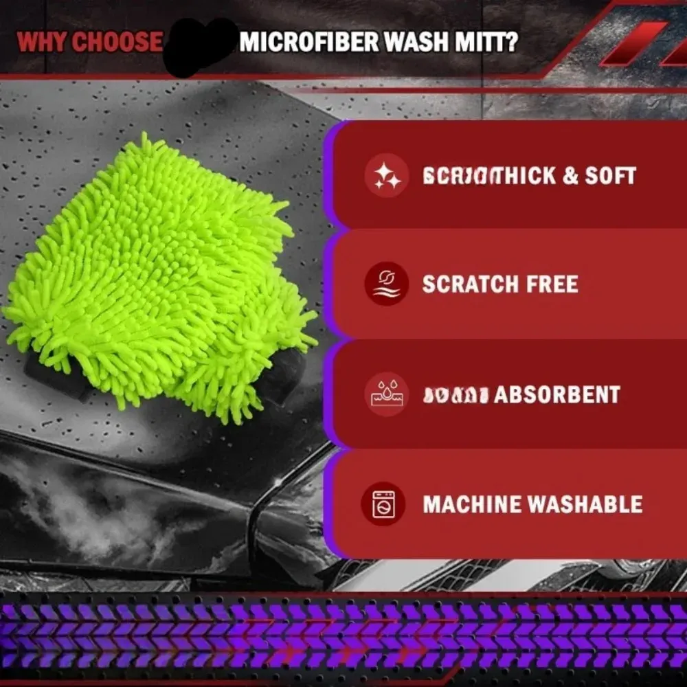 Gant de lavage en microfibre, détail des fibres
