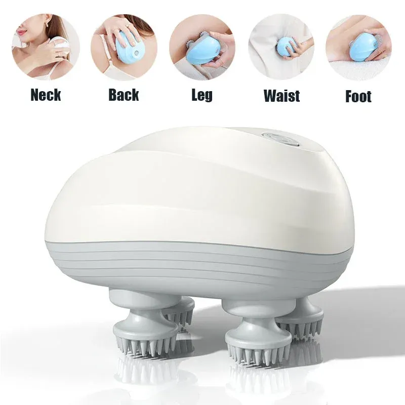 Détail des embouts de massage en silicone