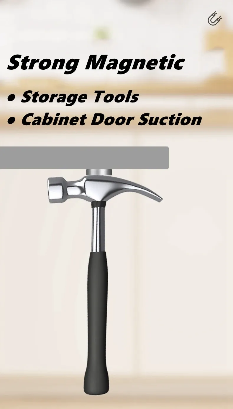 Détail du loquet magnétique rond pour porte d'armoire