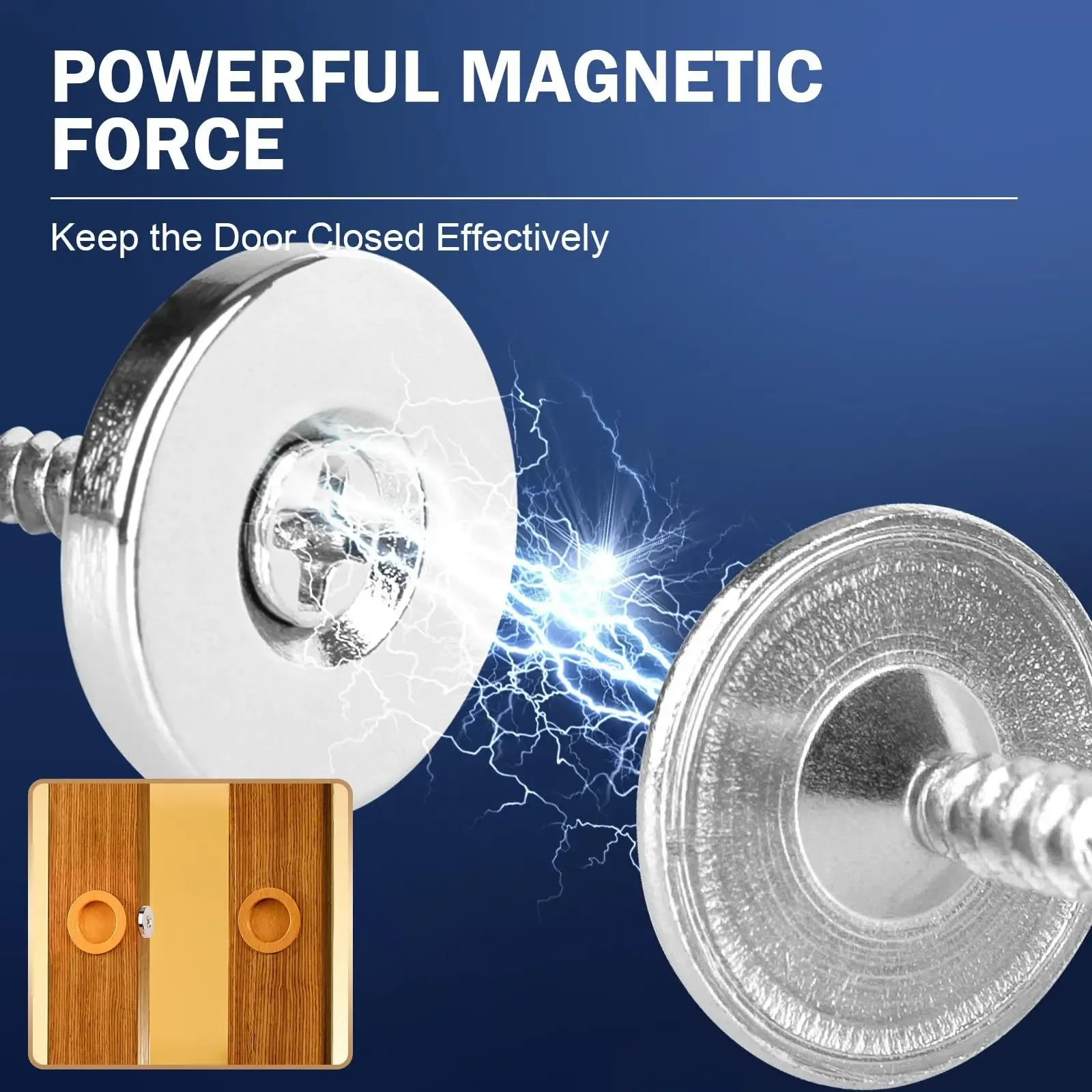 Loquet magnétique caché pour porte de meuble