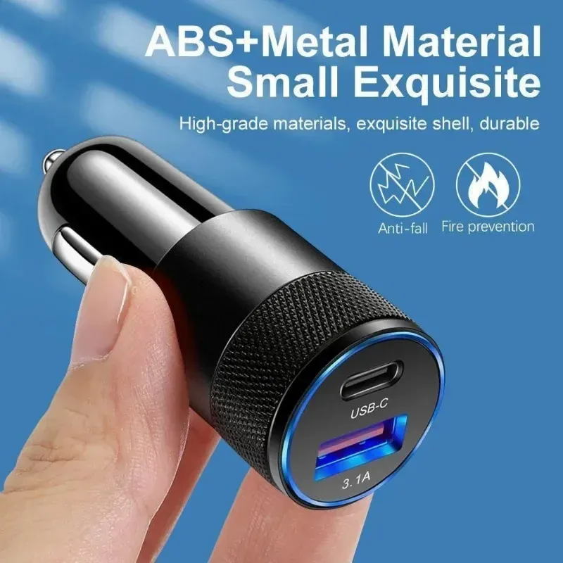Chargeur de voiture USB C, vue latérale