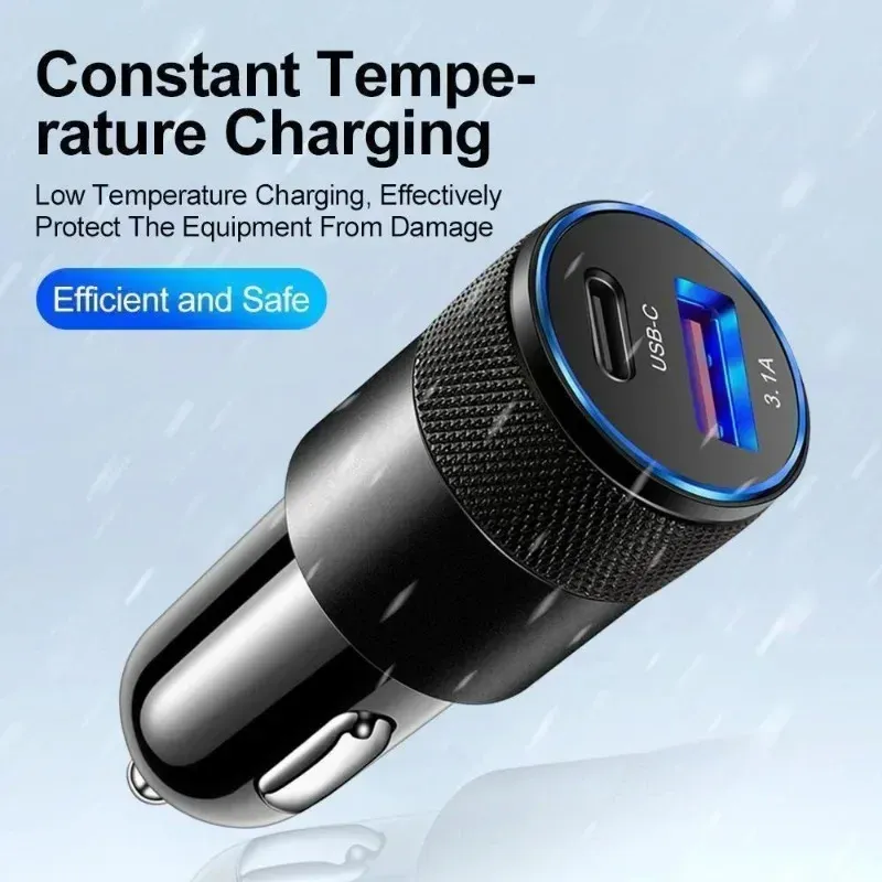 Chargeur de voiture USB C, ambiance habitacle